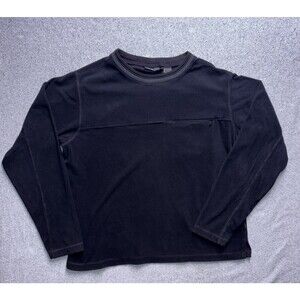 Vintage REI Mid-Weight Fleece Crewneck Sweatshirt Black Men’s Size L Gorpcore